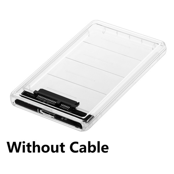 Transparent 5 Gbps HDD Enclosure USB 3.0 to SATA External 2.5 Inch Hard Drive SSD Case Tool Free Support 2TB Hard Disk Box