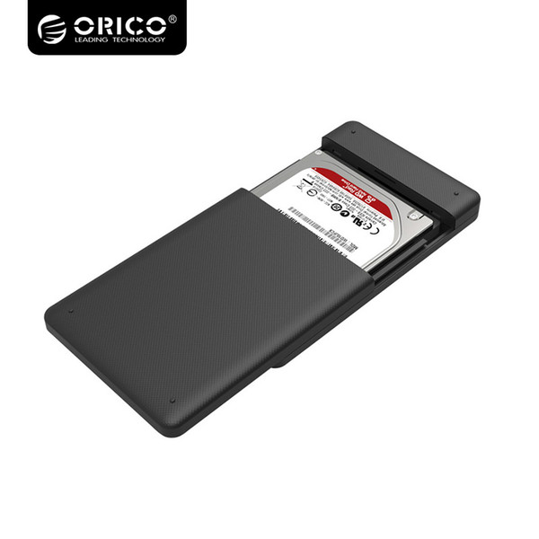 Wholesale-ORICO 2.5 HDD Enclosure Sata to USB 3.0 HDD Case Tool Free for 7mm/9.5mm 2.5 hard disk drive 2577U3-BK