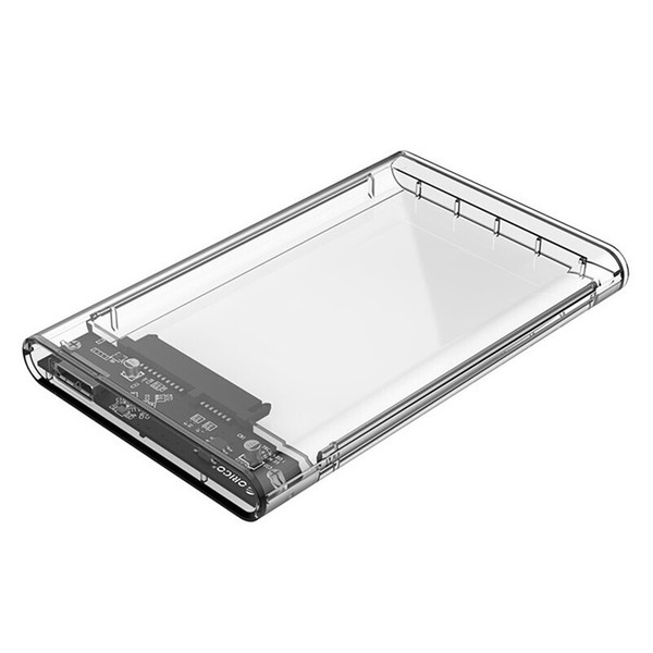 2.5 Inch Transparent USB3.0 To Sata 3.0 HDD Case Tool Free 5 Gbps Support 2TB UASP Protocol Hard Drive Enclosure