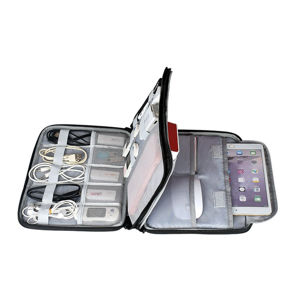 Hard Disk Accessories Carry Bag Gadget Bag Travel Cable Case Electronics Organiser for Chargers Cables Powerbank Hard Drive