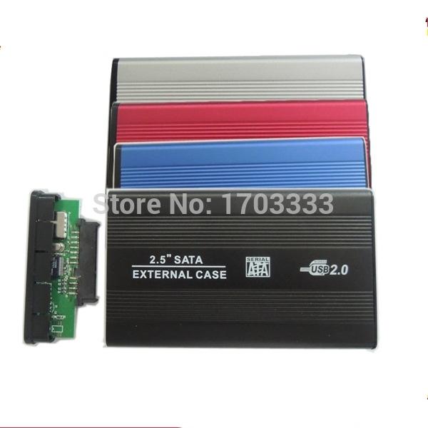 High quality USB 2.0 SATA hard disk driver HDD case enclosure DHL Fedex free shipping