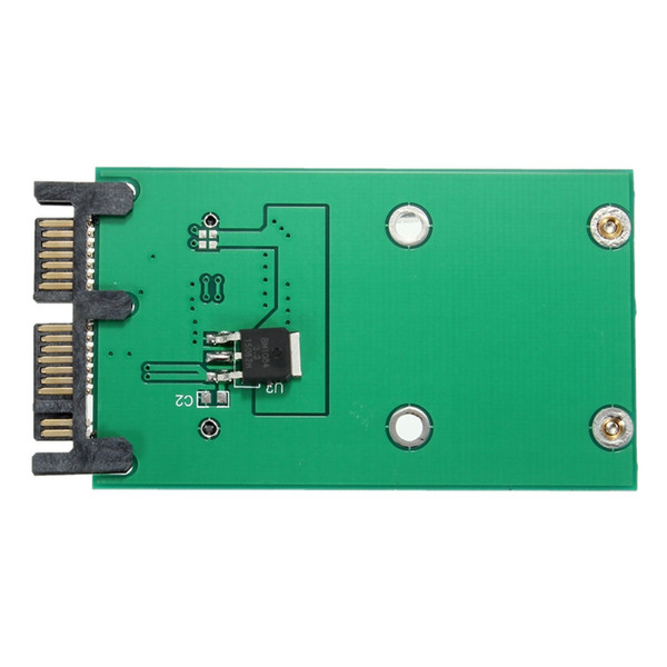 Wholesale- High Quality Hard Disk Drive Adapter Mini PCIe PCI-e mSATA 3x5cm SSD To 1.8 Inch Micro SATA Adapter Converter Card