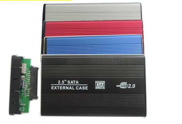 Top quality USB 2.0 SATA hard disk driver HDD case enclosure DHL Fedex free shipping