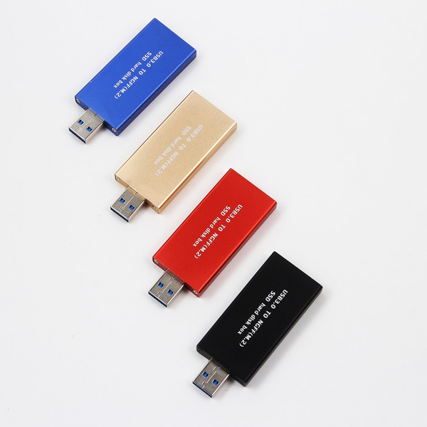 Compact USB 3.0 USB3.0 to M.2 NGFF B Key SSD 2230 2242 Adapter Card Converter Enclosure Case Cover Box