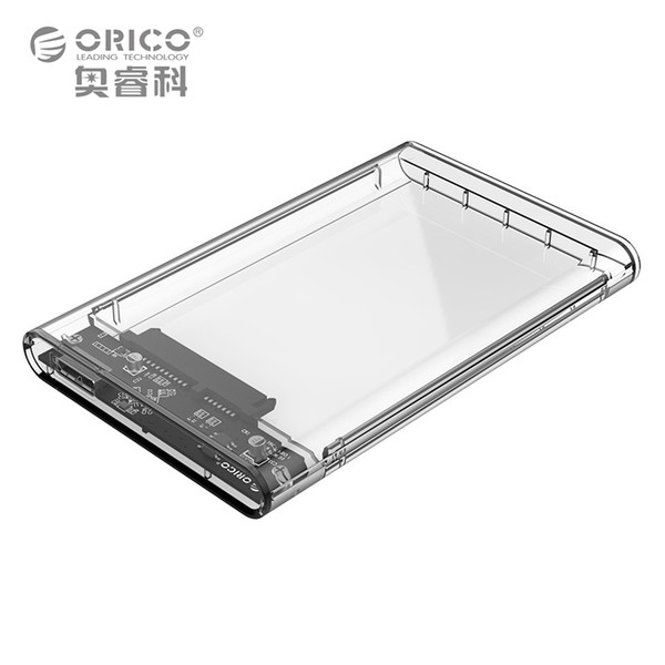 ORICO 2139U3 2.5 inch Transparent USB3.0 to Sata 3.0 HDD Case Tool Free 5 Gbps Support 2TB UASP Protocol Hard Drive Enclosure