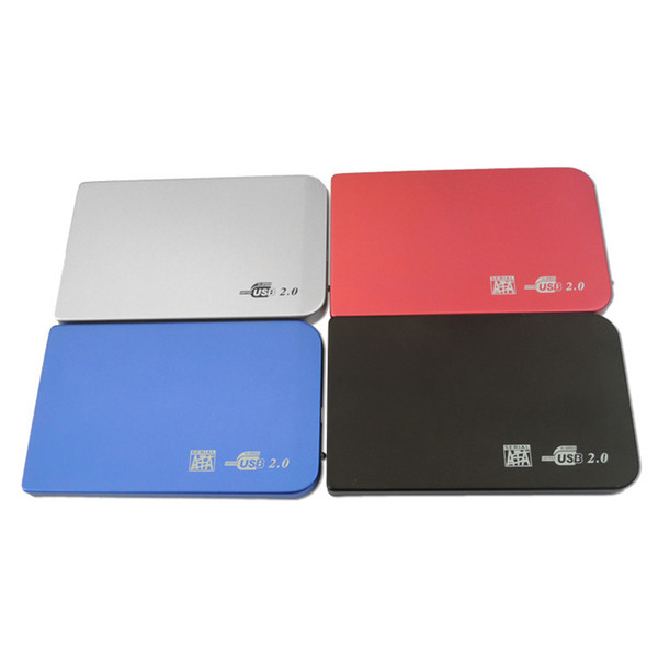 4 Color S2502 EL5018 USB 2.0 HDD Hard Drive Disk HDD Enclosure External 2.5 Inch Sata HDD Case Box Super Slim Aluminum alloy Mobile Disk