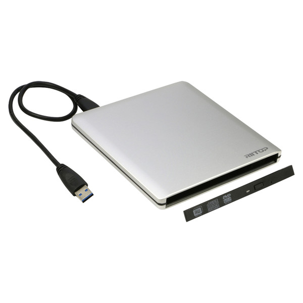 Wholesale- External Slim SATA to USB 3.0 Enclosure Case For 9.5mm SATA Optical Drive ODD (No Drive including)