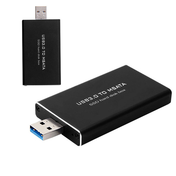 P 5Gbps USB 3.0 to mSATA SSD Enclosure USB3.0 to mini-SATA Hard Disk adapter M2 SSD External HDD Mobile Box