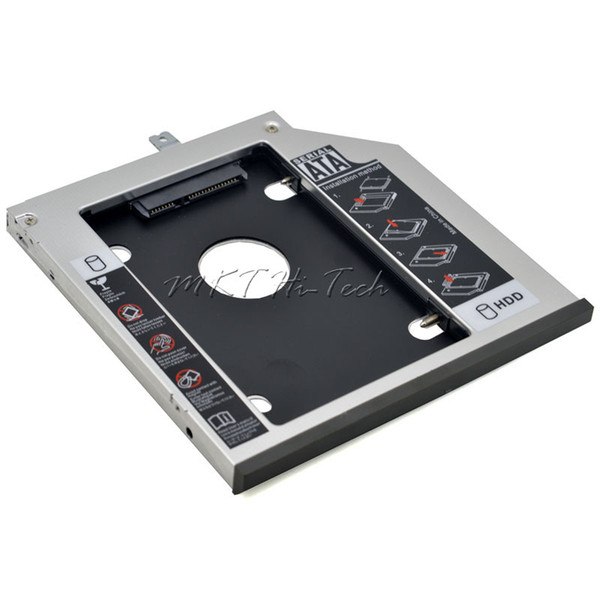 Wholesale- Original Aluminum 2nd HDD Caddy 9.5mm 2.5