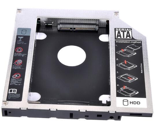 12.7 mm hard drive caddy hdd case sata to sata 2.5 inch hard disk enclosure 2nd hdd caddy