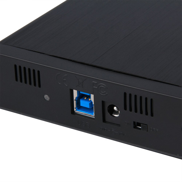 Wholesale- External Enclosure Box SATA Hard Drive Enclosure 3.5inch HDD Disk Case USB3.0