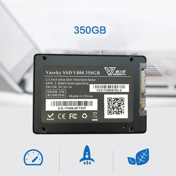 Vaseky 2.5-inch 64 G 350G solid State Drive SATA3 6GB / S Interface for Desktop and Laptop Computers