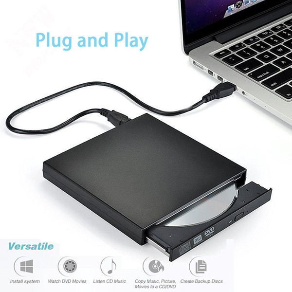 External DVD Optical Drive USB 2.0 DVD-ROM Player CD/DVD-RW Burner Reader Writer Recorder Portatil for Windows Mobile PC