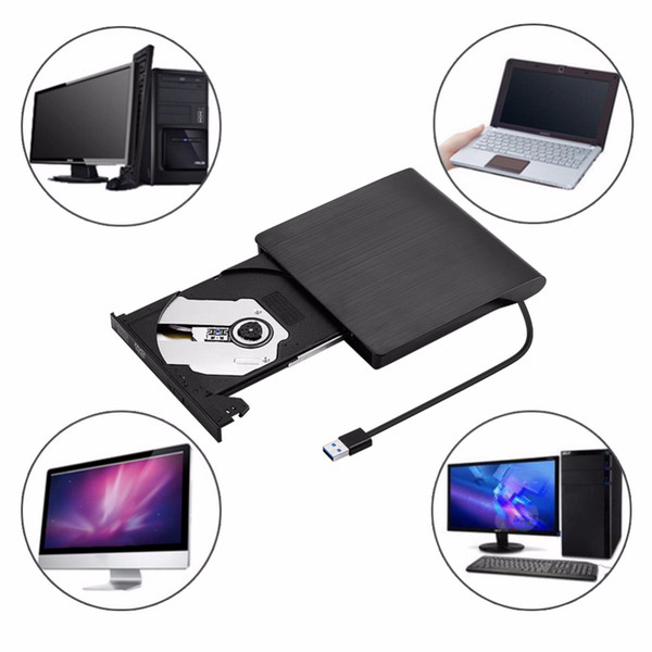 USB 3.0 External DVD/CD Drive Burner Slim Portable Driver For MacBook Notebook Desktop Laptop Universal 4