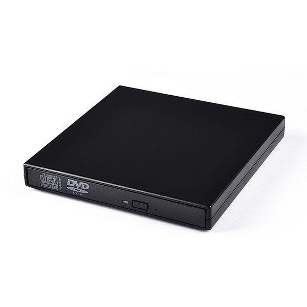 Optical Optic Disc Drive Drives Portable USB 2.0 DVD CD DVD-Rom External Case Slim for Laptop Notebook