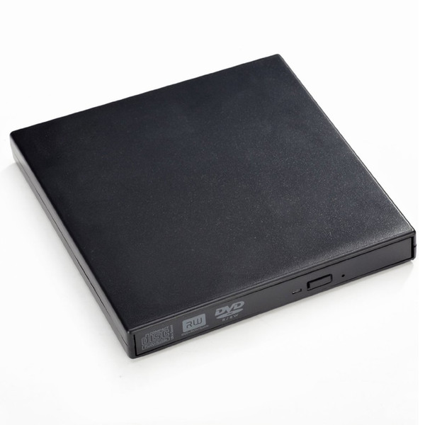 Freeshipping Portable Slim External USB DVDROM DVDRW Burner Writer Optical Drive For Laptop Netbook Notebook PC Black