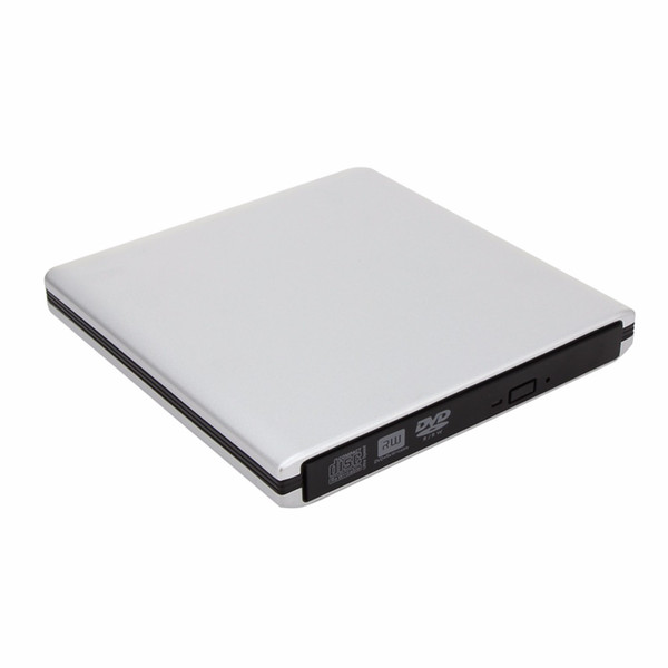 External Hard Drive USB 3.0 CD/DVD-RW Burner Writer Read Optical Drive SATA CD DVD Combo for Mac Pro Air Laptop Netbook Silver