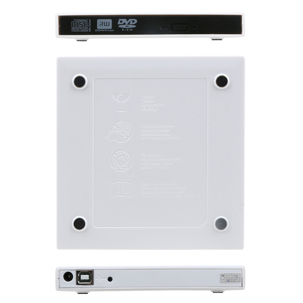 USB 2.0 External CD-RW/DVD-RW Burner Drive Recorder Optical Drive for Tablets/PC/Mac/Laptop/Notebook/Desktop External Slim Drive