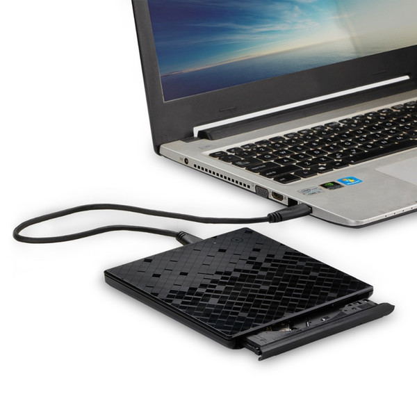 Latest USB3.0 Ultra Slim Portable DVD Rewriter Burner,External DVD Drive Optical Drive CD+/-RW DVD +/-RW Superdrive for Macbook
