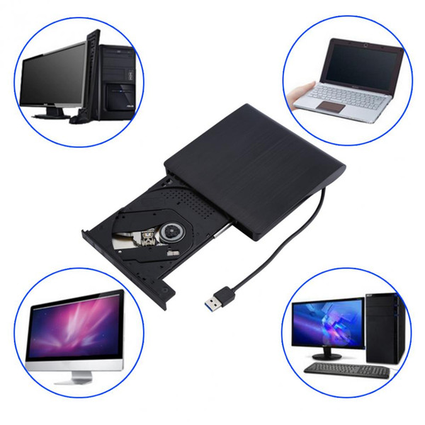 USB 3.0 DVD Drive External Optical Drive DVD/CD RW Writer Recorder Burner DVD-ROM Player Portable for Laptop Desktop Windows 10