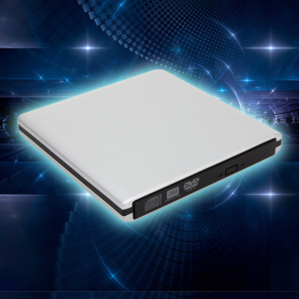 hot sale External Hard Drive USB 3.0 CD/DVD-RW Burner Writer Read Optical Drive SATA CD DVD Combo for Mac Pro Air Laptop Netbook Silver