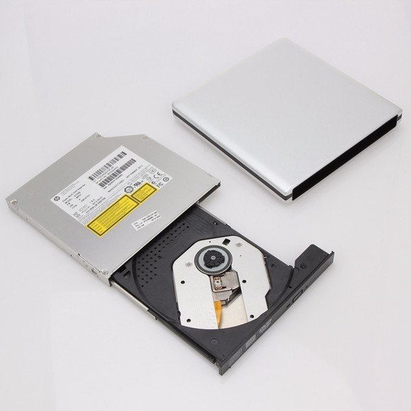 high quality External Hard Drive USB 3.0 CD/DVD-RW Burner Writer Read Optical Drive SATA CD DVD Combo for Mac Pro Air Laptop Netbook Silver