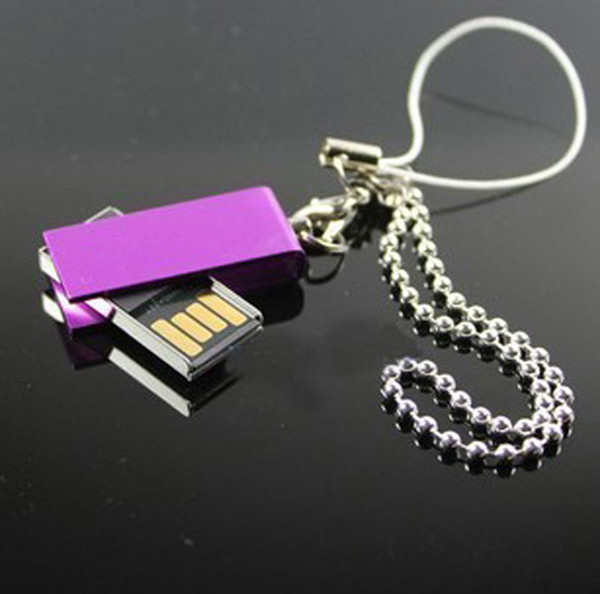 10 PCS No logo Mini rotate 4GB USB Flash Drive Mini Rotatable USB Key Whril USB Memory Stick 8GB USB2.0