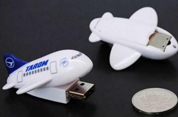 10 Piece 4GB 8GB No Logo new Airplane USB Memory Stick USB Stick U Disk USB2.0 Mini Airplane USB Flash Drives