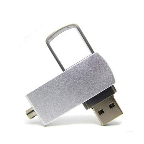 No Logo 10 Piece 16GB New Metal Rotatable U disk USB3.0 Metal Whirl USB Drives Brand New Color USB Memory Stick USB3.0 32GB