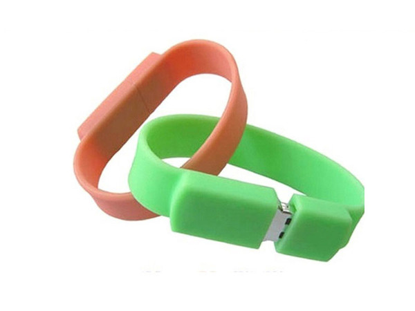 10 Piece 16GB 32GB Silica gel Bracelet USB Flash Drives Brand New Soft Bracelet U Disk USB3.0