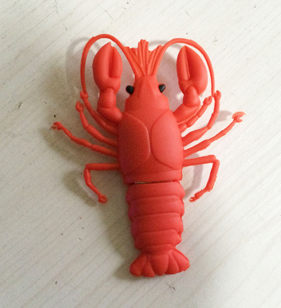 10 Piece 4GB 8GB PVC Big Lobster USB Flash Drives Brand New Cartoon Lobster U Disk USB2.0