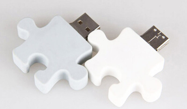 10 Piece 4GB 8GB No Logo PVC Puzzle USB Flash Drives Brand New Plastic Cartoon Puzzle U Disk USB2.0