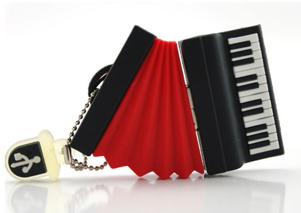 10 Piece 4GB 8GB PVC Mini Accordion USB Flash Drives Brand New Accordion like Cartoon U Disk USB2.0