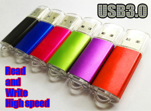 10 Piece USB3.0 Coloured Aluminum USB Drives Brand New Capacity Enough U Disk Aluminum USB Flash Drive Highlight Color USB3.0 Key