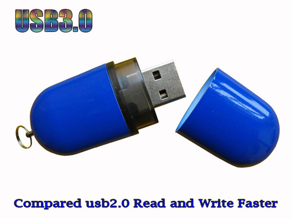 10 Piece 16GB 32GB No Logo Plastic Pill USB Drives Brand New ABS Plastic Pill USB Flash Disk USB3.0