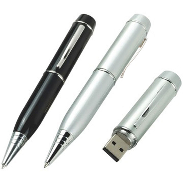 10 Piece 4GB 8GB No Logo Metal Pen USB Drives Brand New USB Memory Stick Metal pen U disk USB2.0