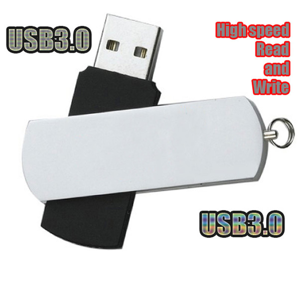 10 Piece Aluminum Rotatable Capacity Enough U Disk 16GB USB3.0 Flash Disk Metal Whirl USB Flash Drives 32GB