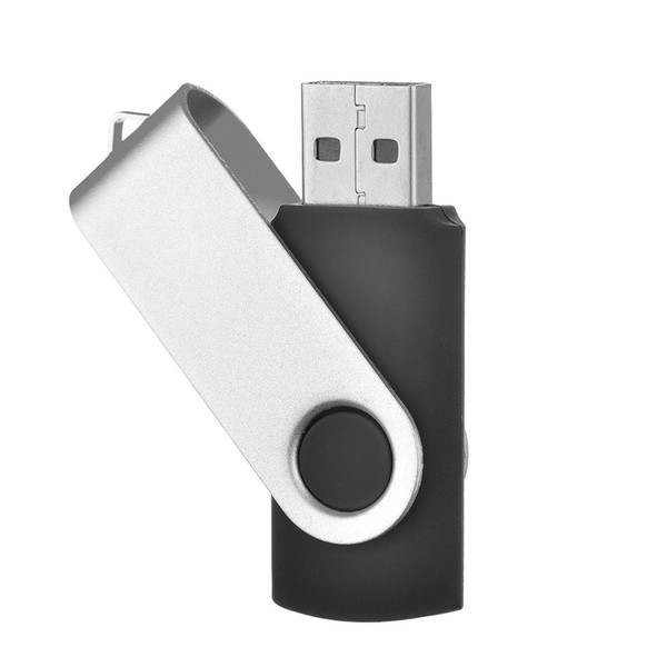 J-boxing Black Metal Rotating 32GB USB 2.0 Flash Drives 32gb Flash Pen Drive Thumb Storage Enough Memory Stick for PC Laptop Macbook Tablet