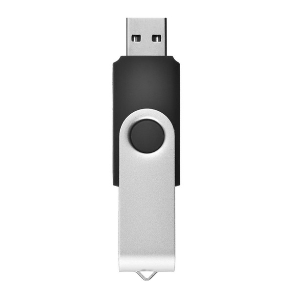 J_boxing 2PCS Black 32GB USB 2.0 Flash Drives Rotating Swivel Thumb Pen Drive 32gb Folding Memory Stick for Computer Laptop Macbook Tablet