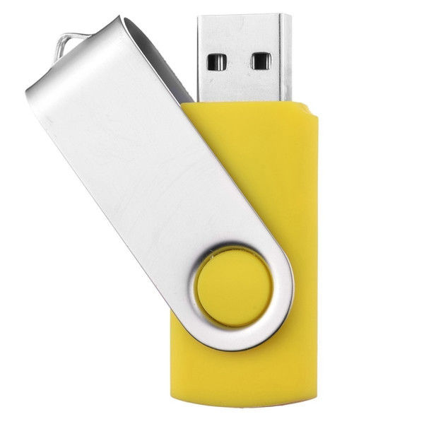 J_boxing 2PCS Yellow 32GB USB 2.0 Flash Drives Rotating Swivel Thumb Pen Drive 32gb Folding Memory Stick for Computer Laptop Macbook Tablet