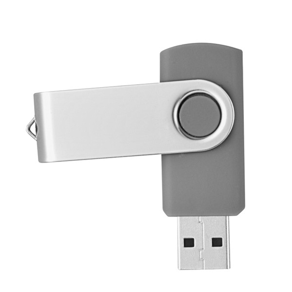 J_boxing 2PCS Gray 32GB USB 2.0 Flash Drives Rotating Swivel Thumb Pen Drive 32gb Folding Memory Stick for Computer Laptop Macbook Tablet
