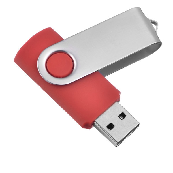 J_boxing 2PCS Red 32GB USB 2.0 Flash Drives Rotating Swivel Thumb Pen Drive 32gb Folding Memory Stick for Computer Laptop Macbook Tablet