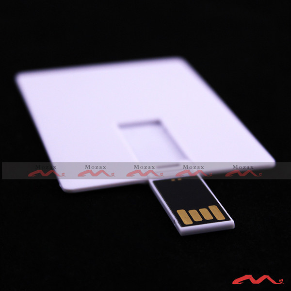 50PCS 128MB 256MB 512MB 1GB 2GB 4GB 8GB 16GB Card USB Flash Drive Blank White Genuine True Storage Suit for Customized Logo Print