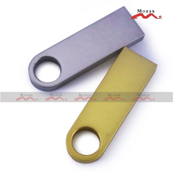 Free Customized Laser Engraved Logo 100PCS 128MB/256MB/512MB/1GB/2GB/4GB/8GB/16GB Metal USB Drive Memory Flash Pendrive Sticks True Storage