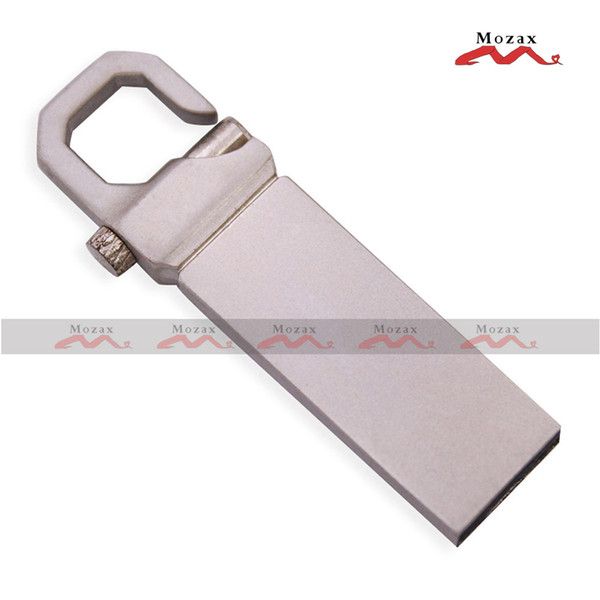 Free Customized Engraved Logo 50PCS 128MB/256MB/512MB/1GB/2GB/4GB/8GB/16GB Metal Key Stick USB Flash Drive Memory Pendrive 2.0 Disk