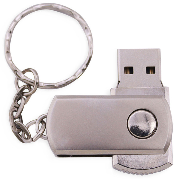 Free Laser Logo 100PCS 128MB/256MB/512MB/1GB/2GB/4GB/8GB/16GB Swivel USB Flash Drive Metal Memory Pendrive Stick + Keychain Genuine Storage