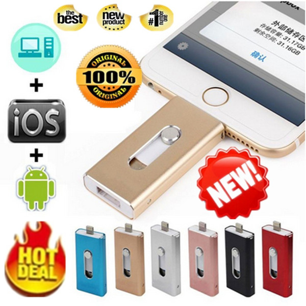 OTG USB 64GB-128GB i-Flash Drive For Apple iPhone iPad iPod Mobile Drive U Disk