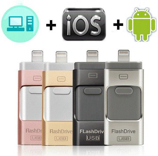 USB Flash Drive For iPhone X/8/7/7 Plus/6/6s/5/SE/ipad OTG Pen Drive HD Memory Stick 8GB 16GB 32GB 64GB 128GB Pendrive usb 3.0