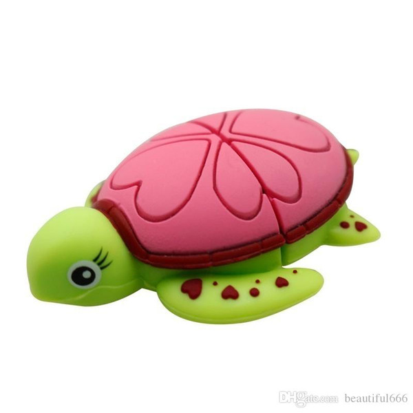 Brand Real Capacity USB Flash Drive cartoon Tortoise Turtle memory stick Sea turtle pen drive 32gb~128gb