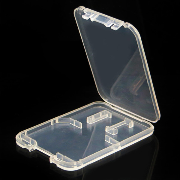 1000pcs/lot 2 in 1 Plastic Case for Micro SD TF Card Packing Box Micro SD Card box TF card Protector Box